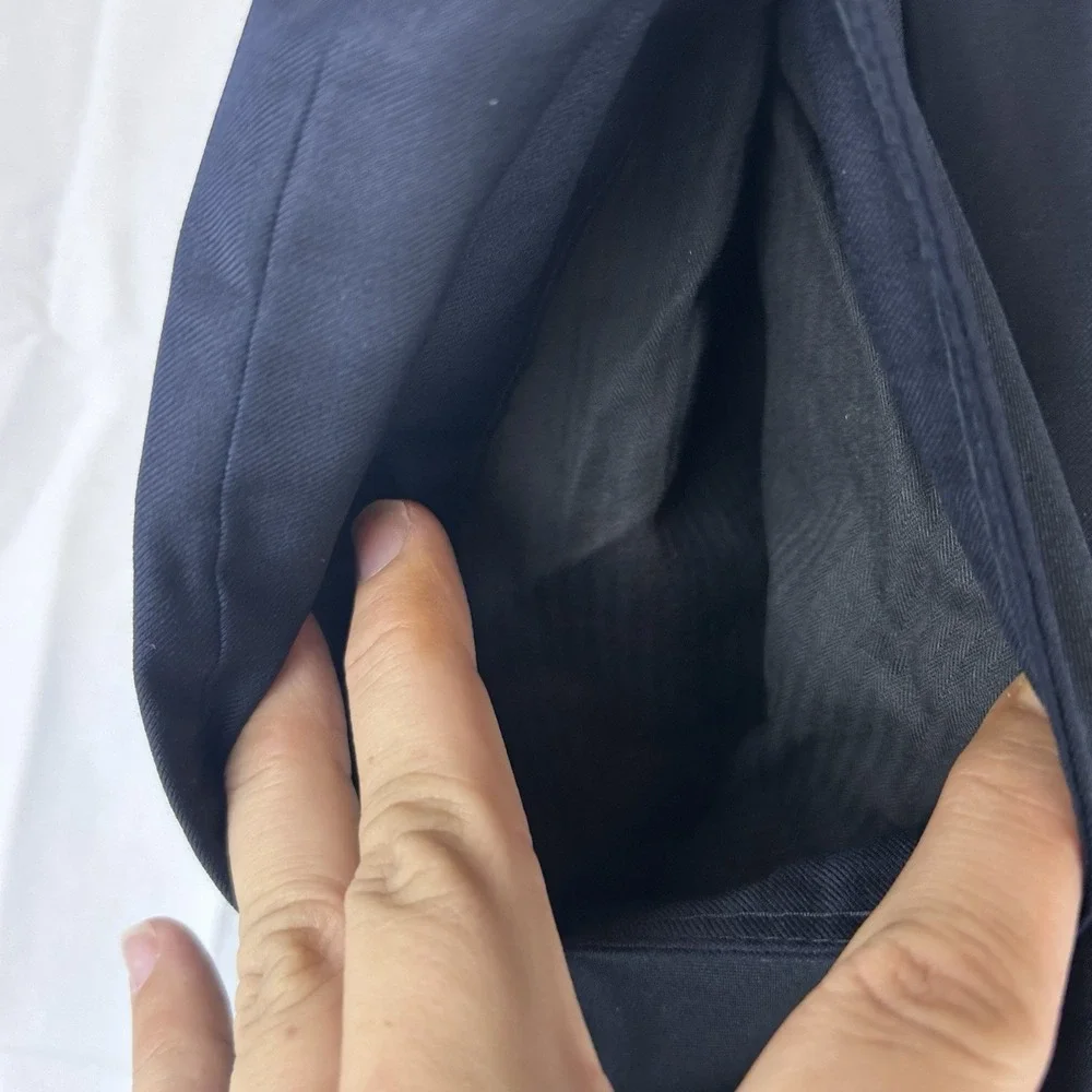Brooks Brothers Golden Fleece Loro Piana Super 160s Wool Pants Blue Mens 40 x 29